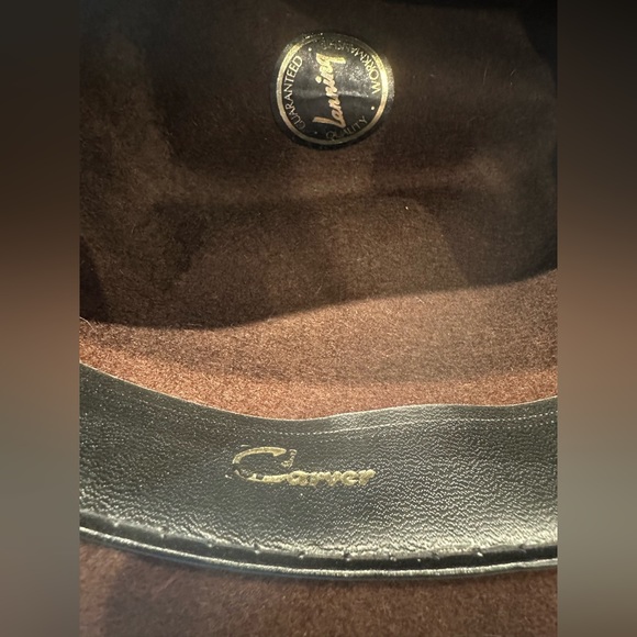 Lanning Vintage Brown Cowboy Hat - Picture 3 of 4